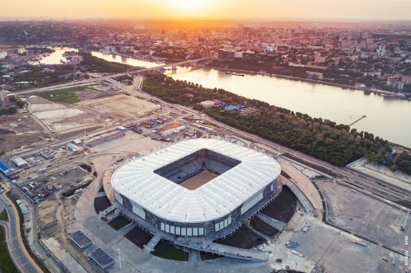 ‘Rostov-Arena’ stadium facade is half-ready